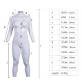 Glossy D Cup Silicone Bodysuit – White Elegance