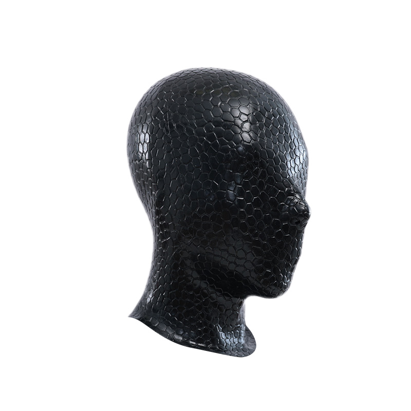 Serpentine Texture Black Silicone Hood
