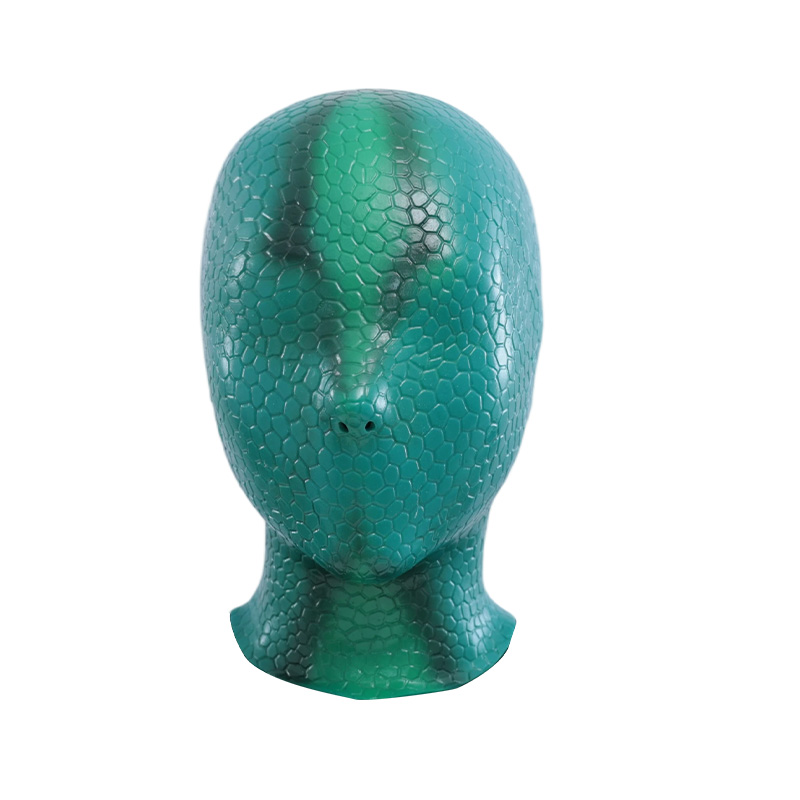 Serpentine Texture Teal Silicone Hood