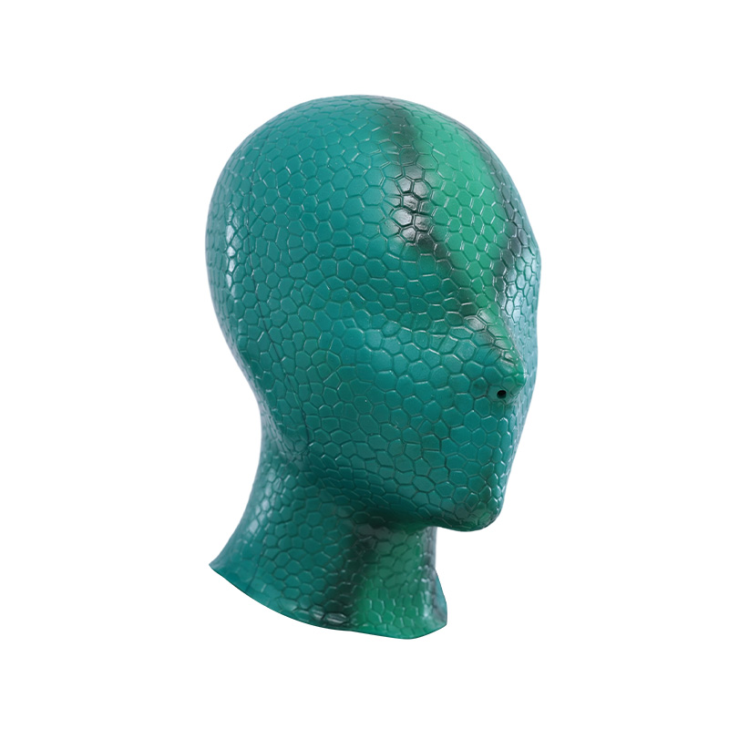 Serpentine Texture Teal Silicone Hood