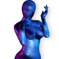 Mystique Neon Blue Silicone Bodysuit