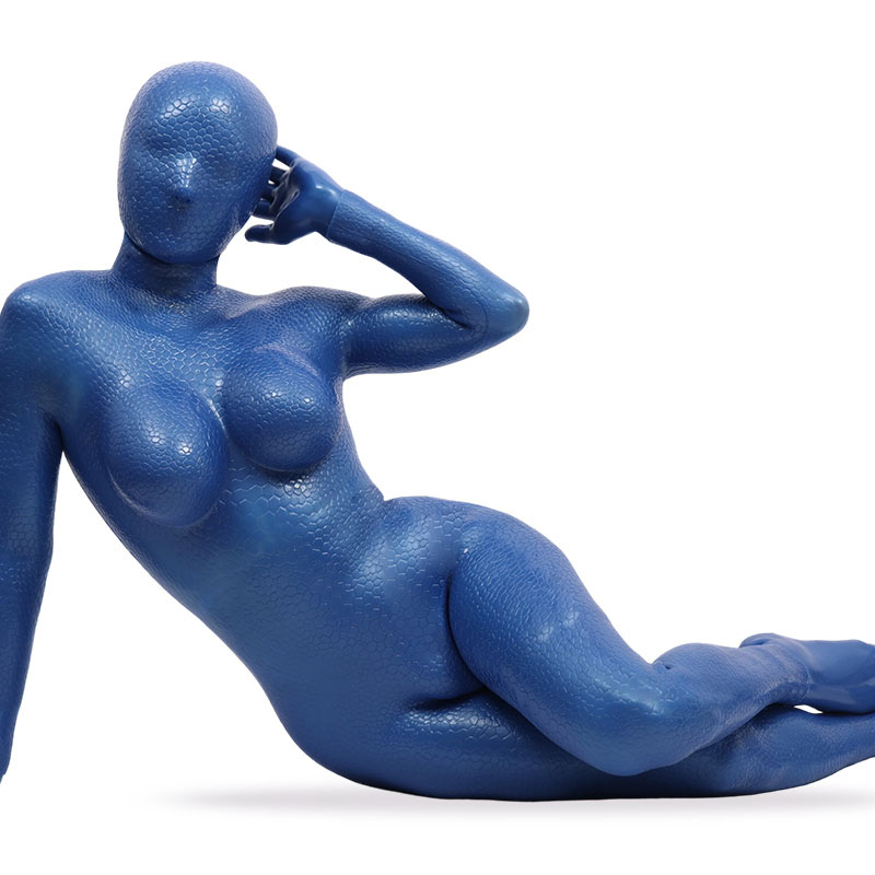 Mystique Neon Blue Silicone Bodysuit