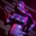 Mystique Neon Purple Silicone Bodysuit