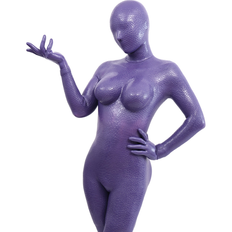 Mystique Neon Purple Silicone Bodysuit