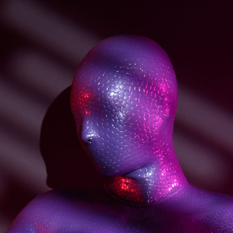 Mystique Neon Purple Silicone Hood