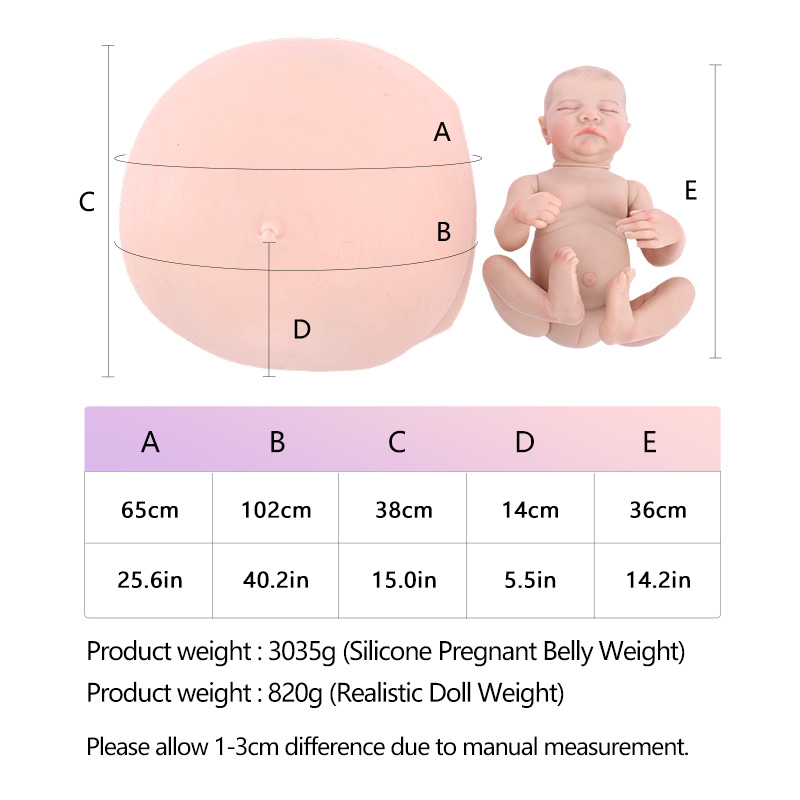 Silicone Pregnant Belly – Baby Inside Model