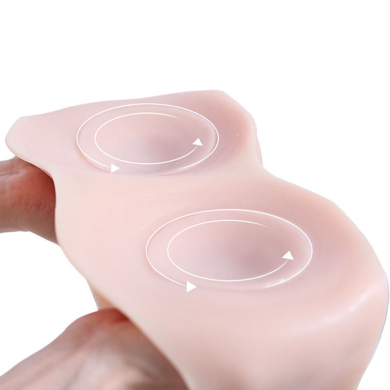 D Cup Tube Top Breast Forms without Nipple 