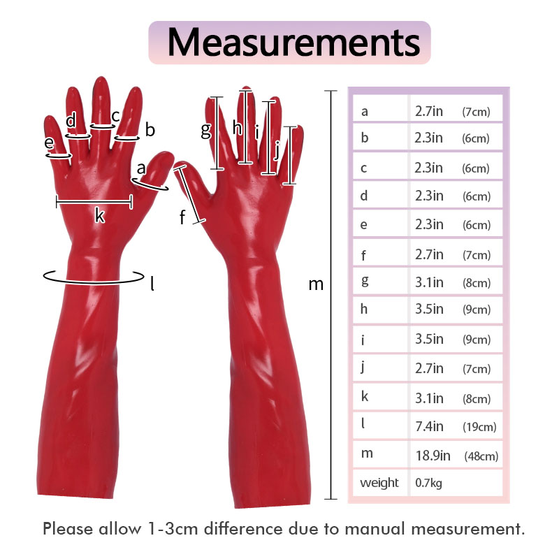 Asuka Glossy Silicone Gloves