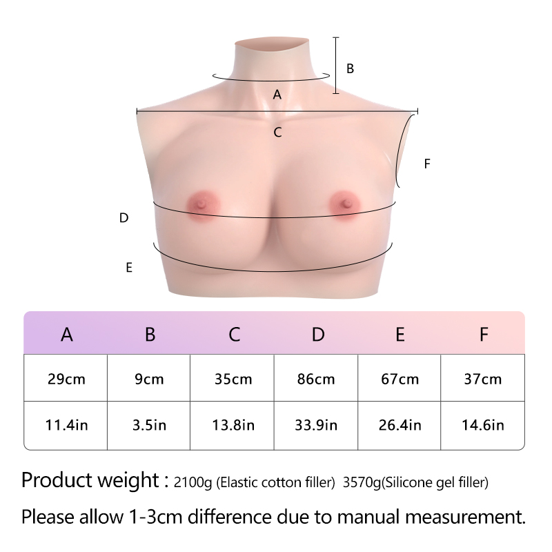D Cup Silicone Breast Forms – Super Soft Edition
