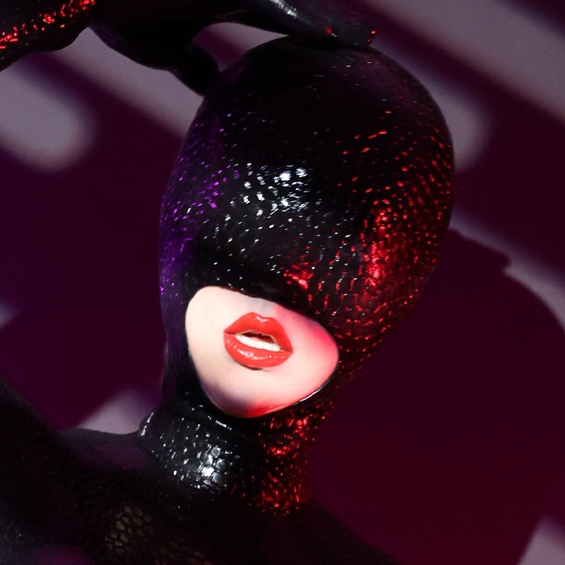 Serpentine Open-Mouth Silicone Hood