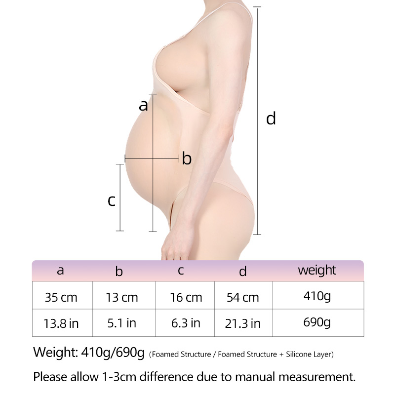 Lightweight Foamed Pregnancy Belly (5–6 Months)