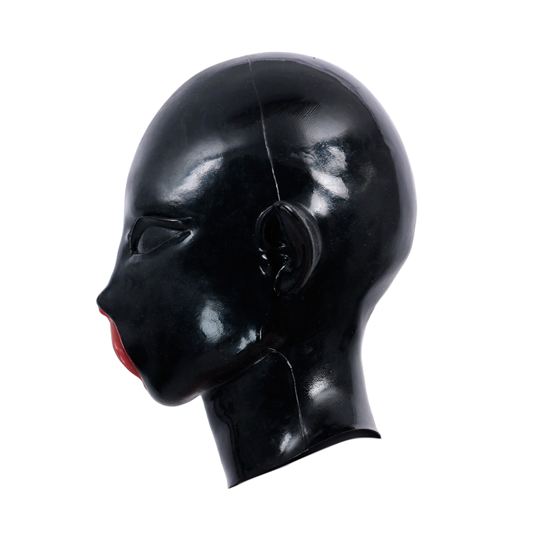 Elven Vulva Mouth Mask – Glossy Black