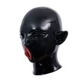 Elven Vulva Mouth Mask – Glossy Black
