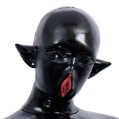 Elven Vulva Mouth Mask – Glossy Black