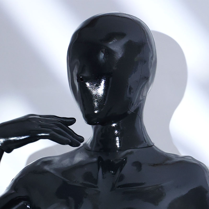 Glossy Silicone Full-Face Hood