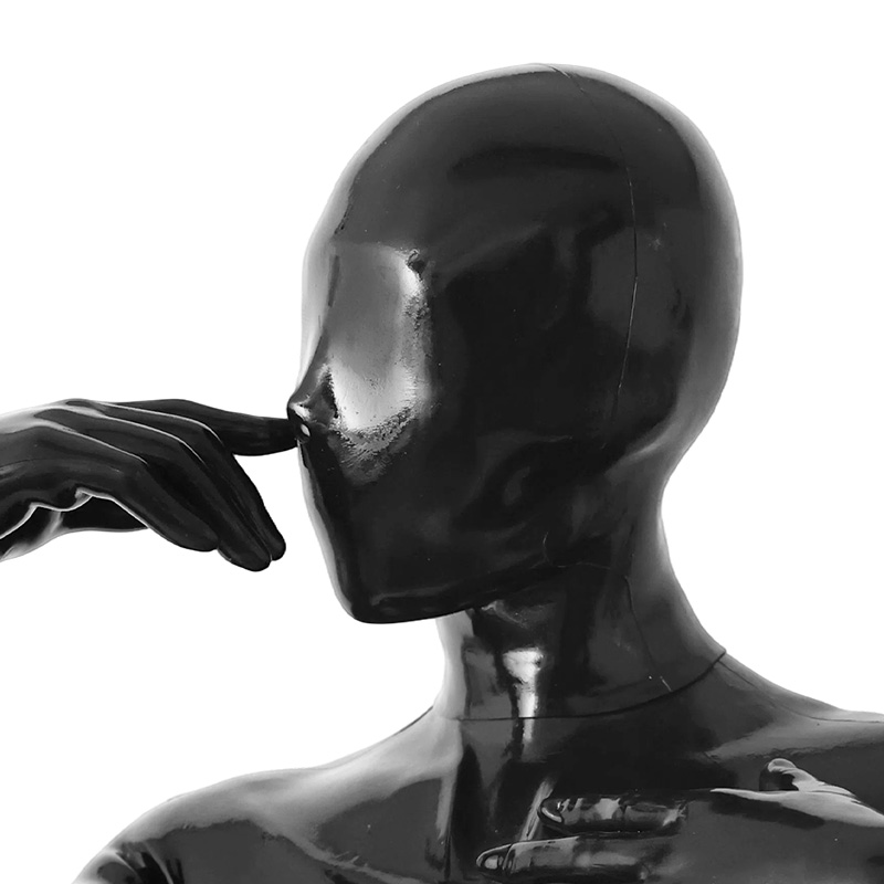 Glossy Silicone Full-Face Hood