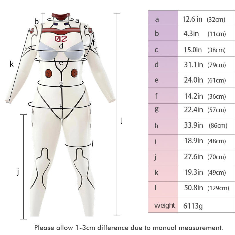 Asuka Upgraded White D Cup Silicone Bodysuit