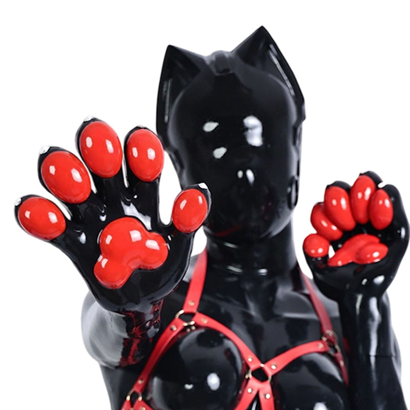 Glossy Silicone Furry Paws