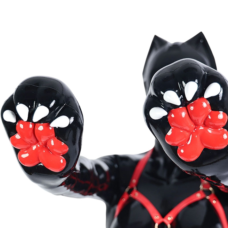 Glossy Silicone Bondage Paws
