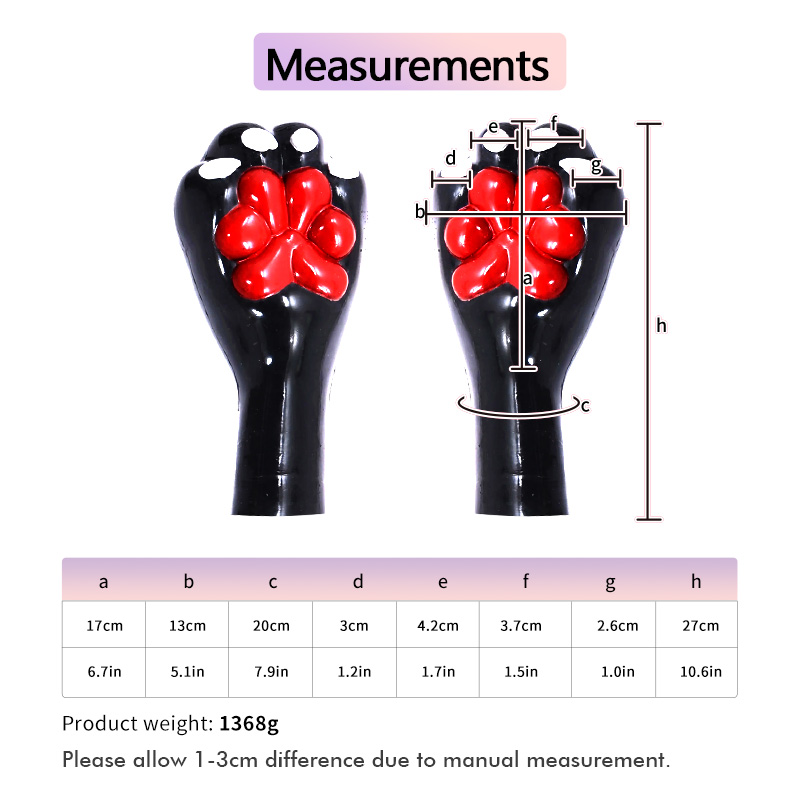 Glossy Silicone Bondage Paws
