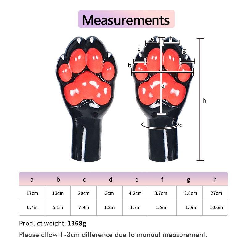 Silicone Vacuum Clenched Fist Paws