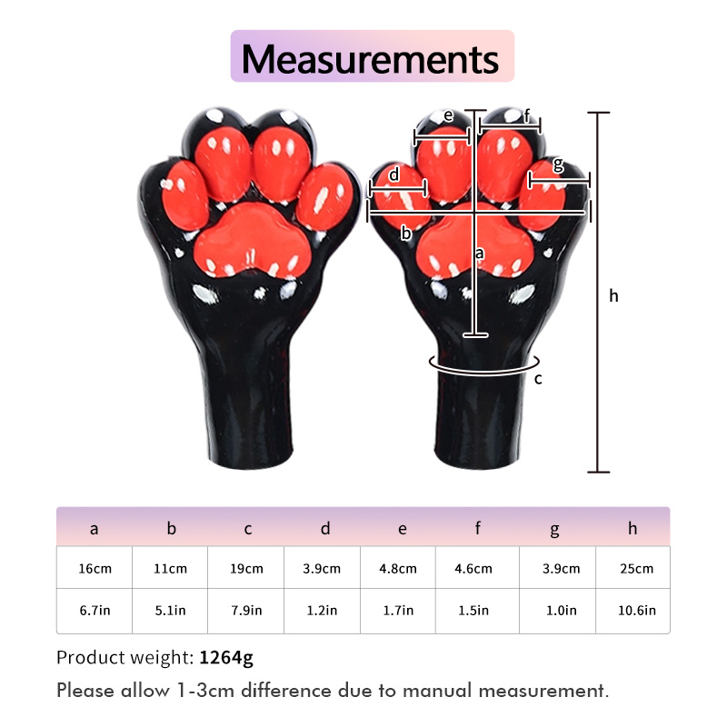 Glossy Silicone Vacuum Open Paws