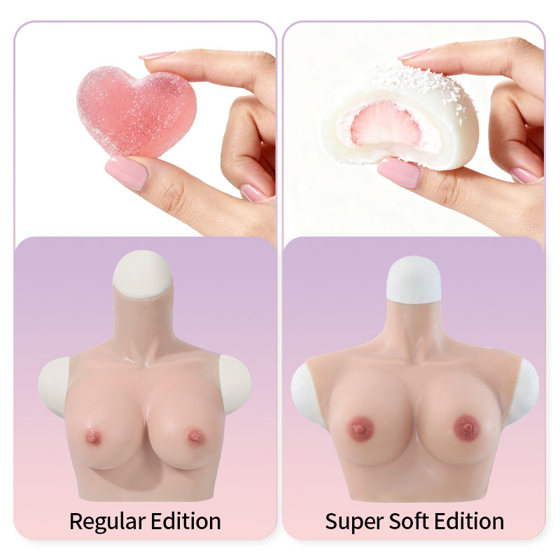 Ultra-Soft Silicone E Cup Breast Forms