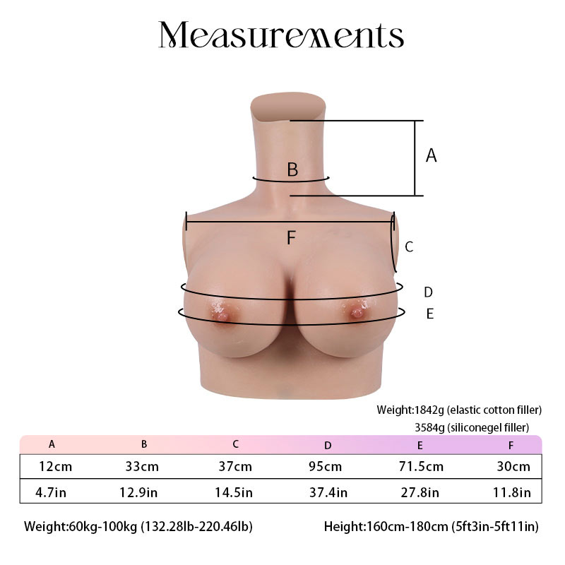 G Cup Silicone Breast Forms