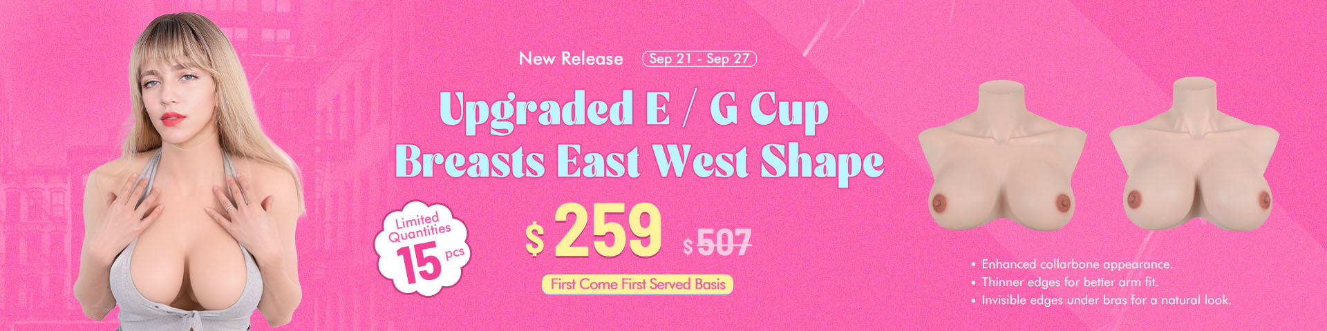 EG Breasts East West Shape 