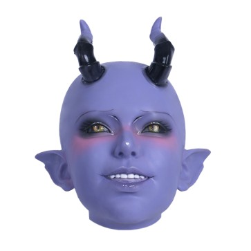Lilith Succubus Silicone Mask – Purple Edition