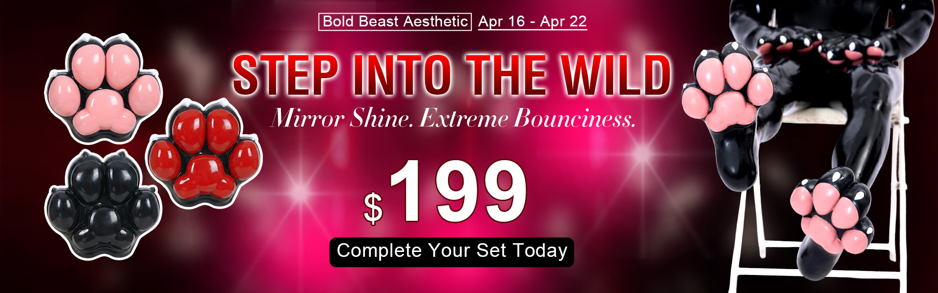 glossy-silicone-furry-feet-paws