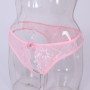 Sissy Lingerie Briefs Low Rise Opening Crotch Panties Thong