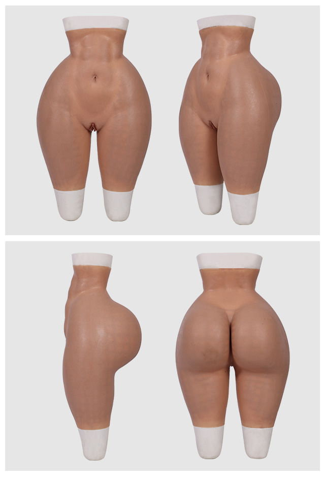 women Silhouette silicone lifelike vagina hip false enhancement hip