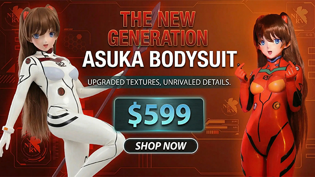 Asuka Upgraded White D Cup Silicone Bodysuit