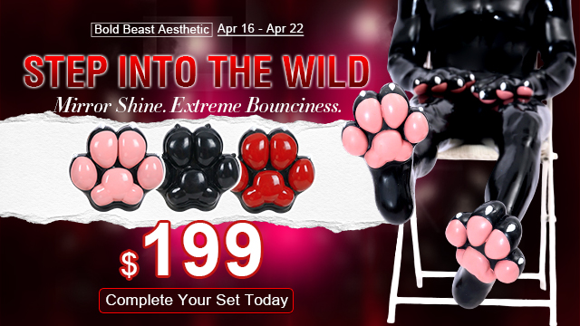 glossy-silicone-furry-feet-paws