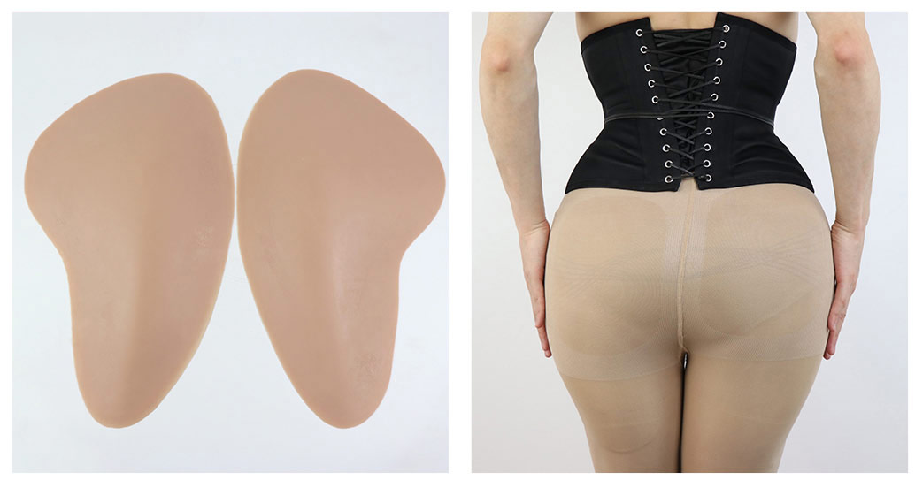 Roanyer Silicone Hip Pads Enhanced Removable Crossdresser Large