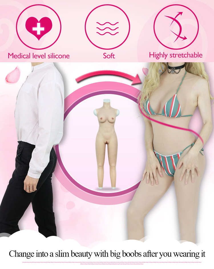 Large Size Breast Forms Silicone Bodysuit – The Drag Queen Store